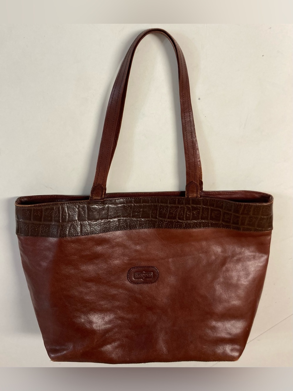 El Campero Brown Croc Tote